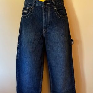 U.S. POLO ASSN. SZ 16 100% COTTON CARPENTER  BLUE WASH STRAIGHT LEG JEANS